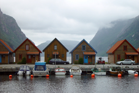 Hütten am See, Norwegen